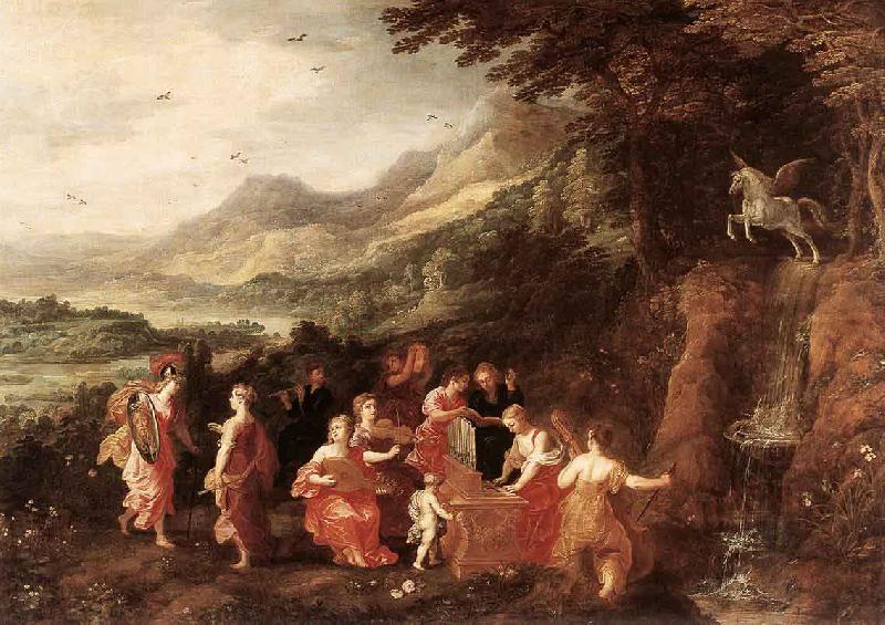 Joos de Momper Helicon or Minervas Visit to the Muses oil painting picture